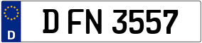 Trailer License Plate